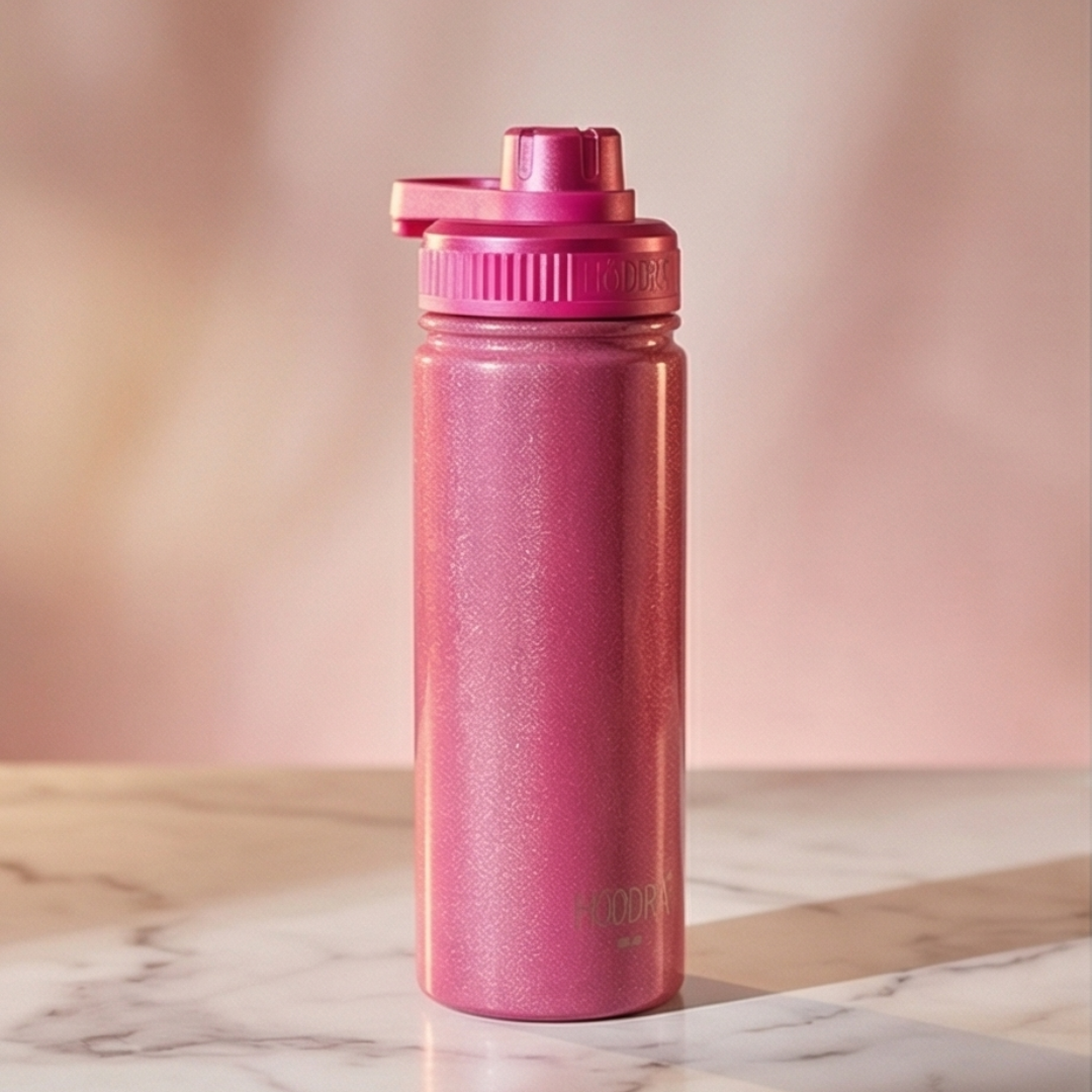 Garrafa Térmica Haddra Perolada 600ml em Aço Inox