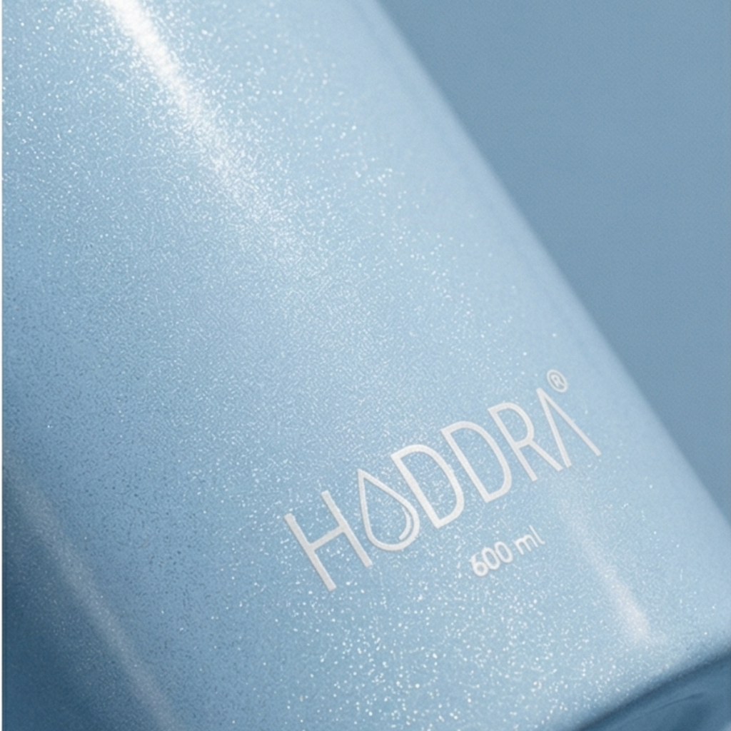 Garrafa Térmica Haddra Perolada 600ml em Aço Inox