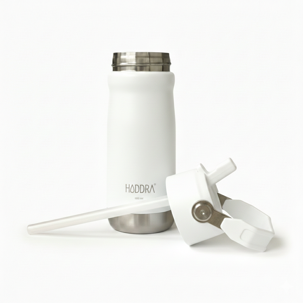 Garrafa Térmica Haddra 550ml com Canudo e Alça