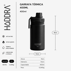Garrafa Térmica Infantil Haddra Kids 400ml em Aço Inox