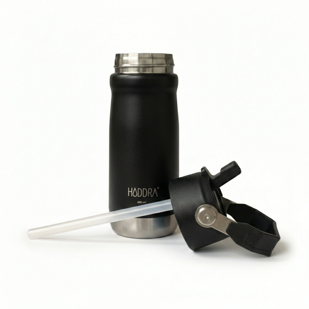 Garrafa Térmica Haddra 550ml com Canudo e Alça