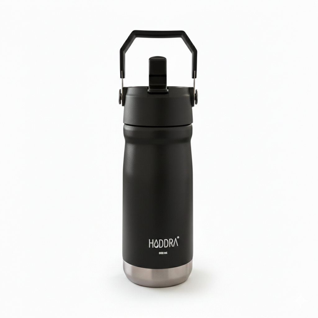 Garrafa Térmica Haddra 550ml com Canudo e Alça