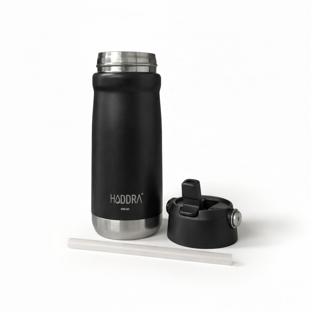 Garrafa Térmica Haddra 550ml com Canudo e Alça