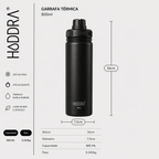 Garrafa Térmica Haddra 800ml em Aço Inox