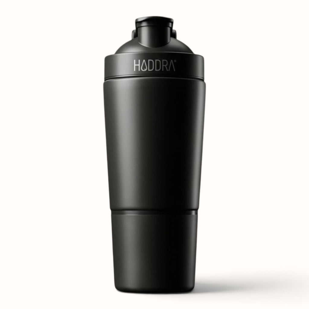 Haddra Motion 600ml Thermal Shaker Bottle with Compartment