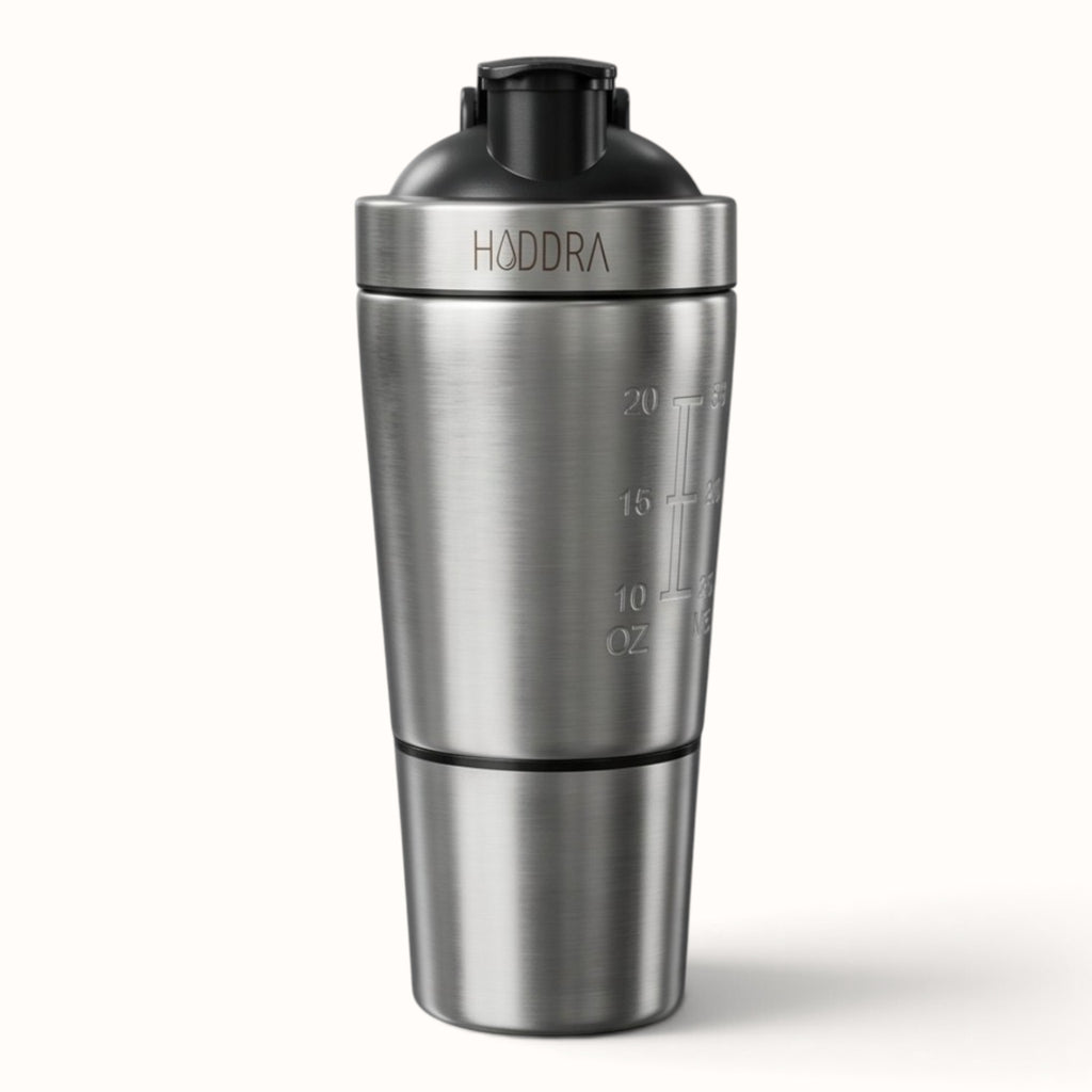 Haddra Motion 600ml Thermal Shaker Bottle with Compartment