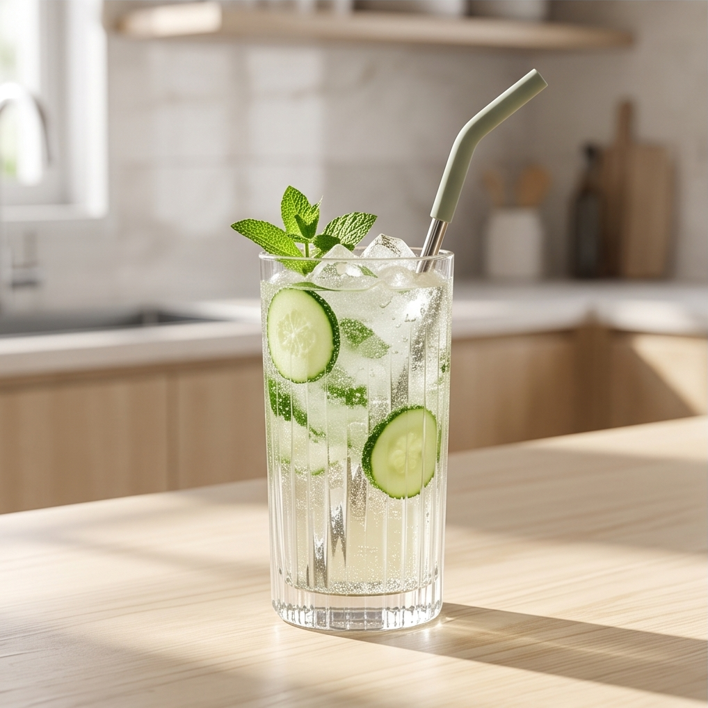 Popote Metálico 27cm para Vasos Térmicos y Quenchers