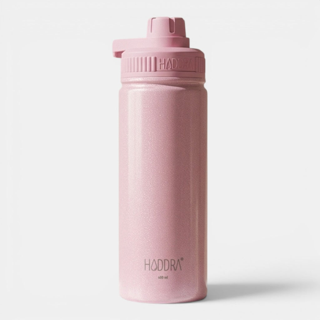 Garrafa Térmica Haddra Perolada 600ml em Aço Inox