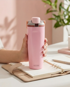 Garrafa Térmica Haddra 900ml com Alça e Tampa Antivazamento