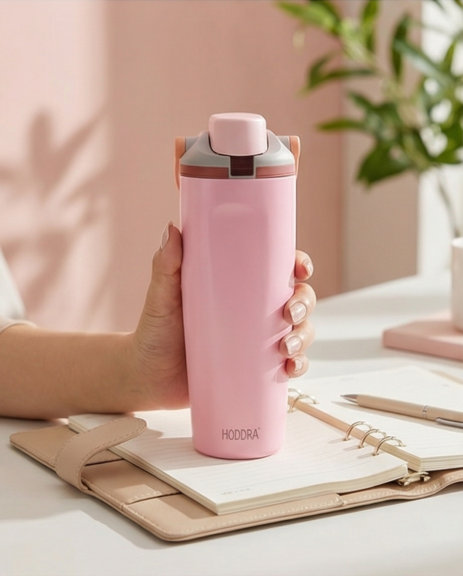 Garrafa Térmica Haddra 900ml com Alça e Tampa Antivazamento