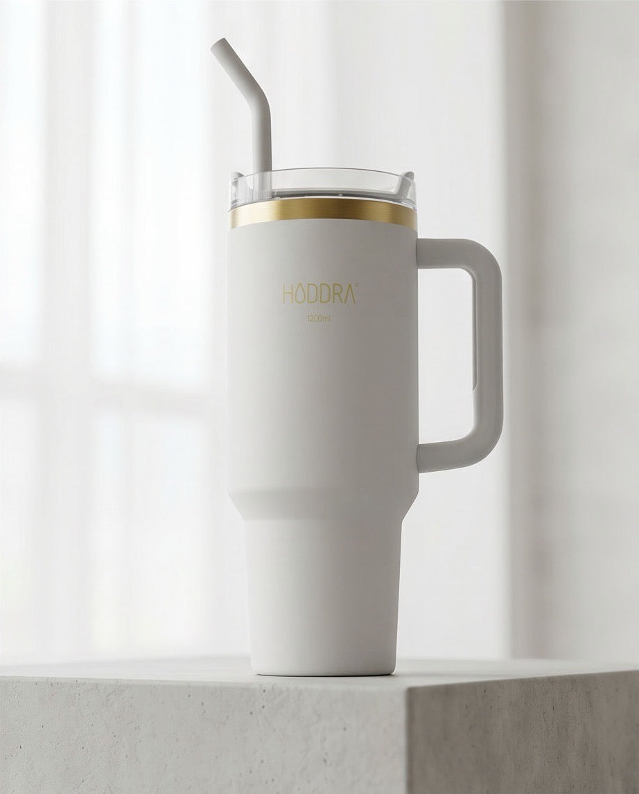 Copo Térmico Haddra 1200ml com Canudo Inox e Alça