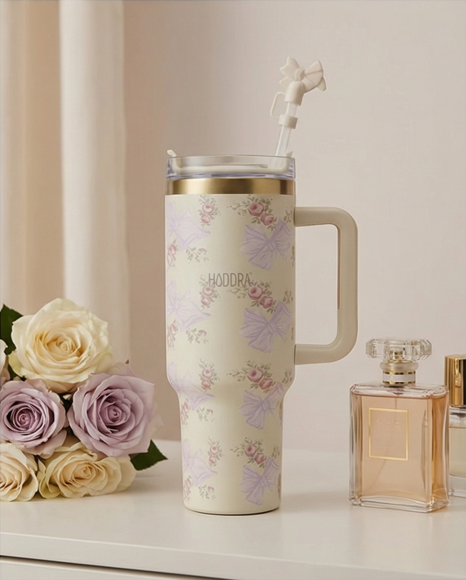 Haddra Secret Garden Collection 1200ml Insulated Tumbler