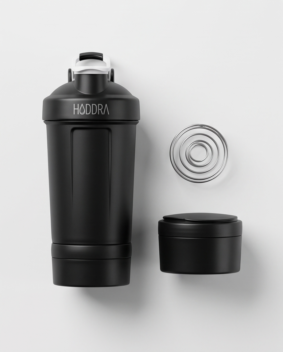 Coqueteleira Haddra 500ml com 2 Compartimentos