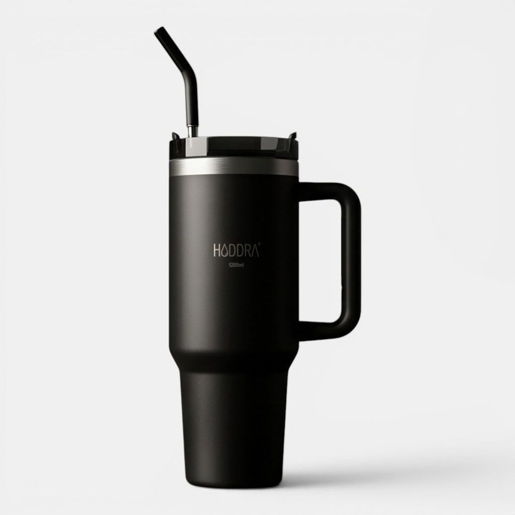 Copo Térmico Haddra 1200ml com Canudo Inox e Alça