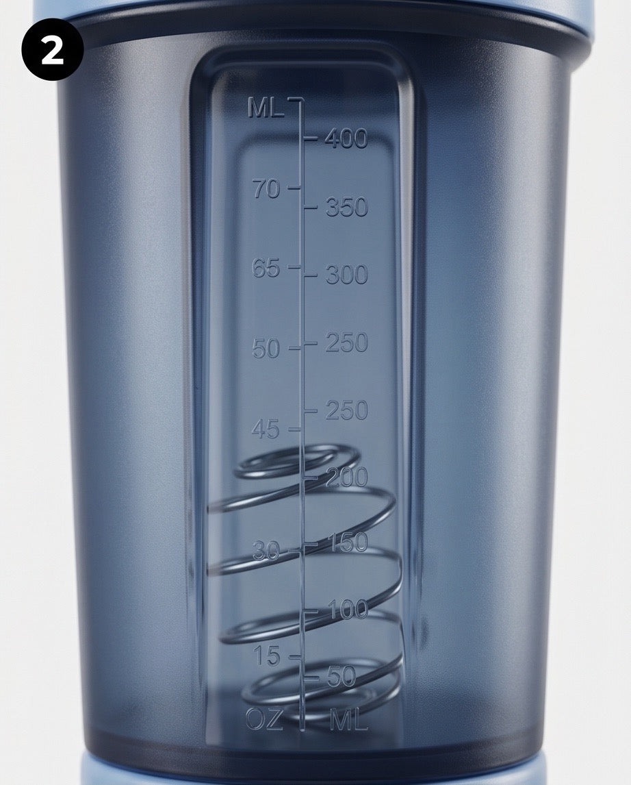 Coqueteleira Haddra 500ml com 2 Compartimentos