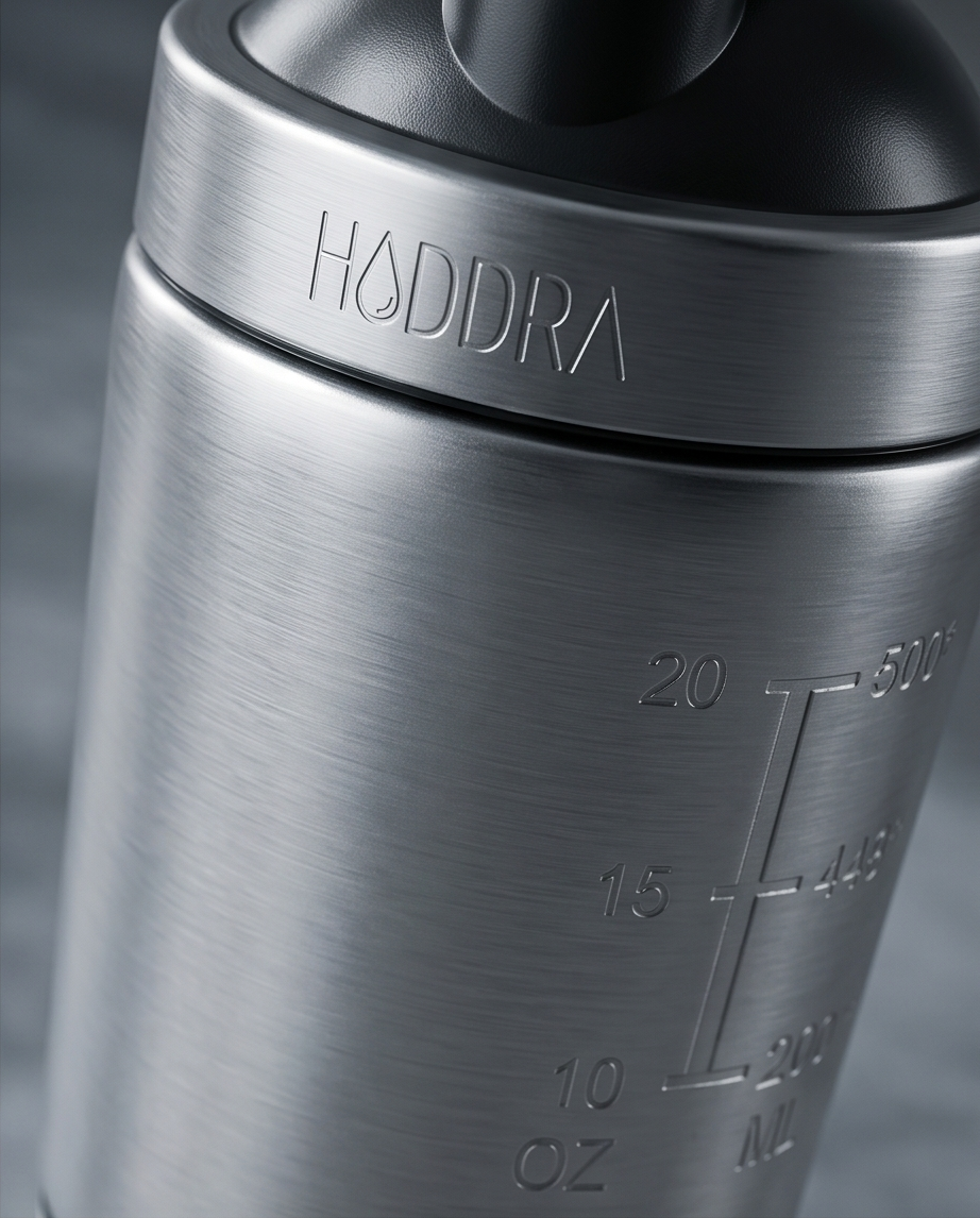 Haddra Motion 600ml Thermal Shaker Bottle with Compartment