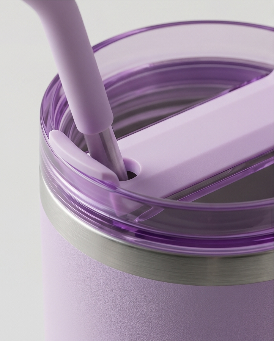 Copo Térmico Haddra 1200ml com Canudo Inox e Alça