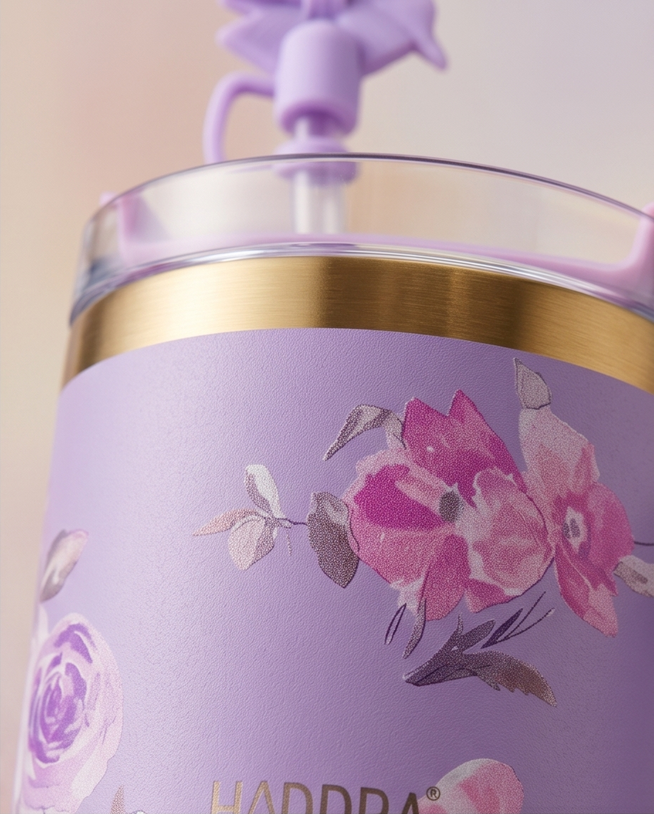 Copo Térmico Haddra 1200ml Coleção Jardim Secreto