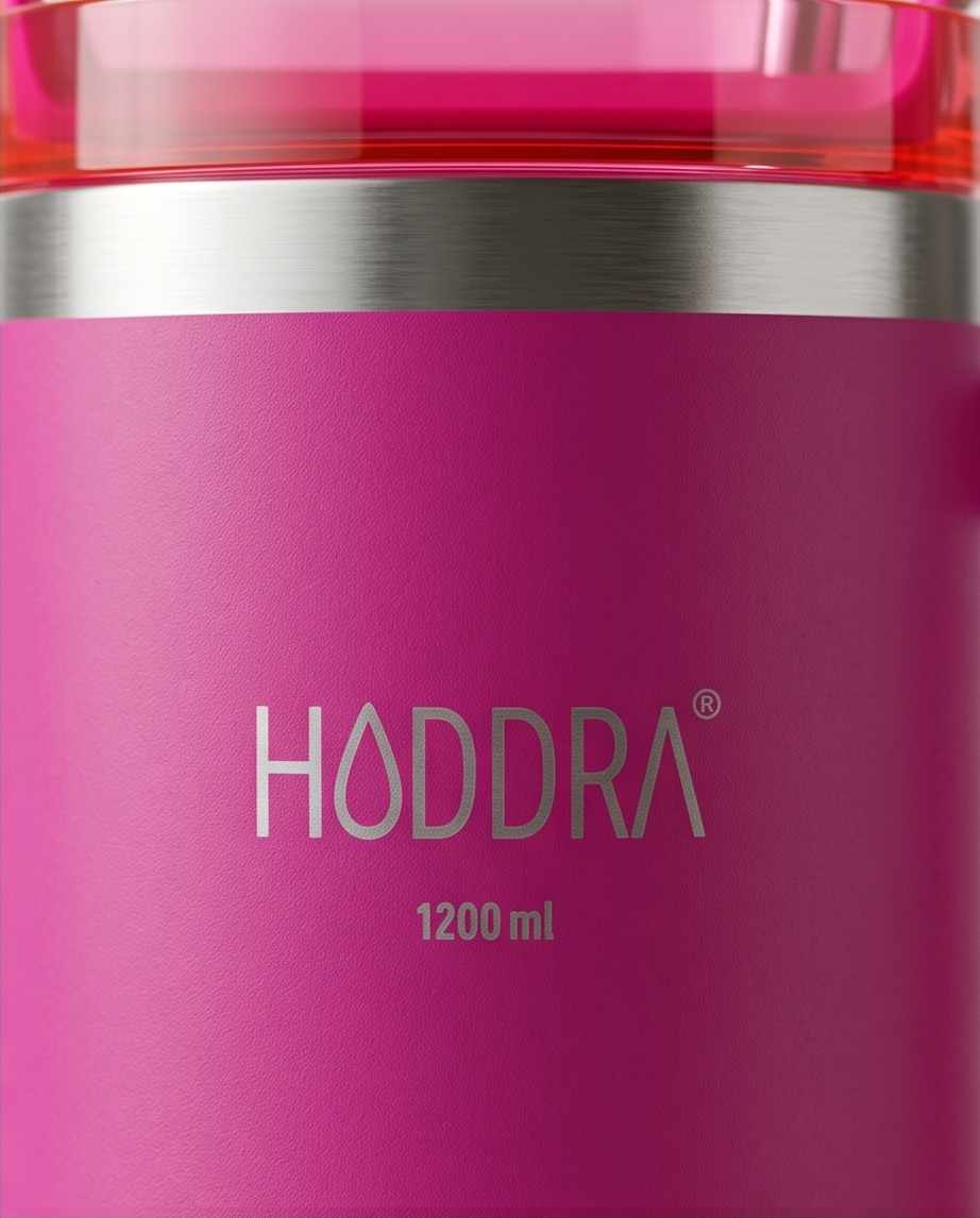 Copo Térmico Haddra 1200ml com Canudo Inox e Alça