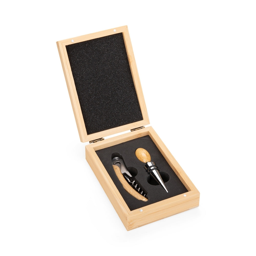 Kit Vinho com 2 peças Haddra em Caixa de madeira