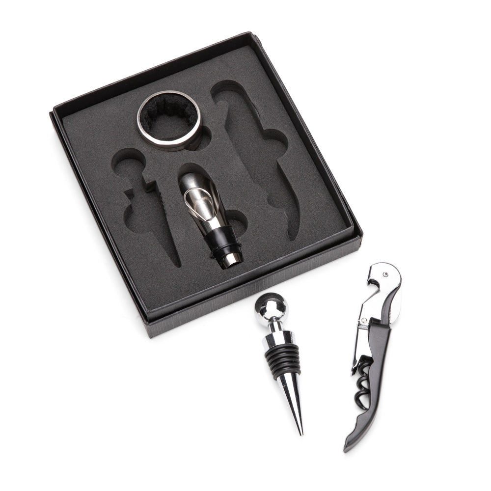 Kit Vinho com 4 peças Haddra em Caixa para presente