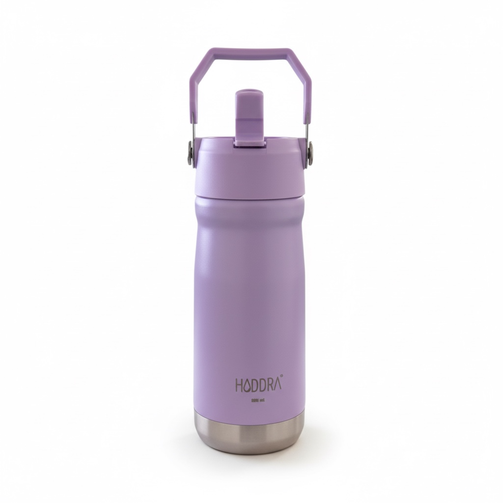 Garrafa Térmica Haddra 550ml com Canudo e Alça