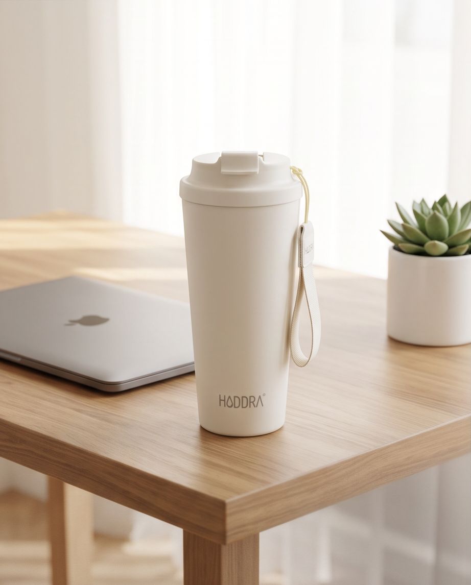 Copo Inox Haddra 480ml com Tampa e Alça | HC480