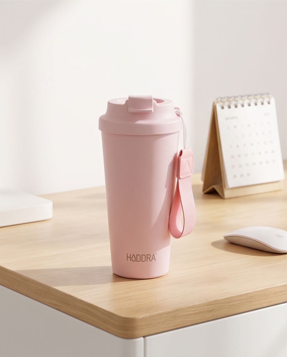 Copo Inox Haddra 480ml com Tampa e Alça | HC480