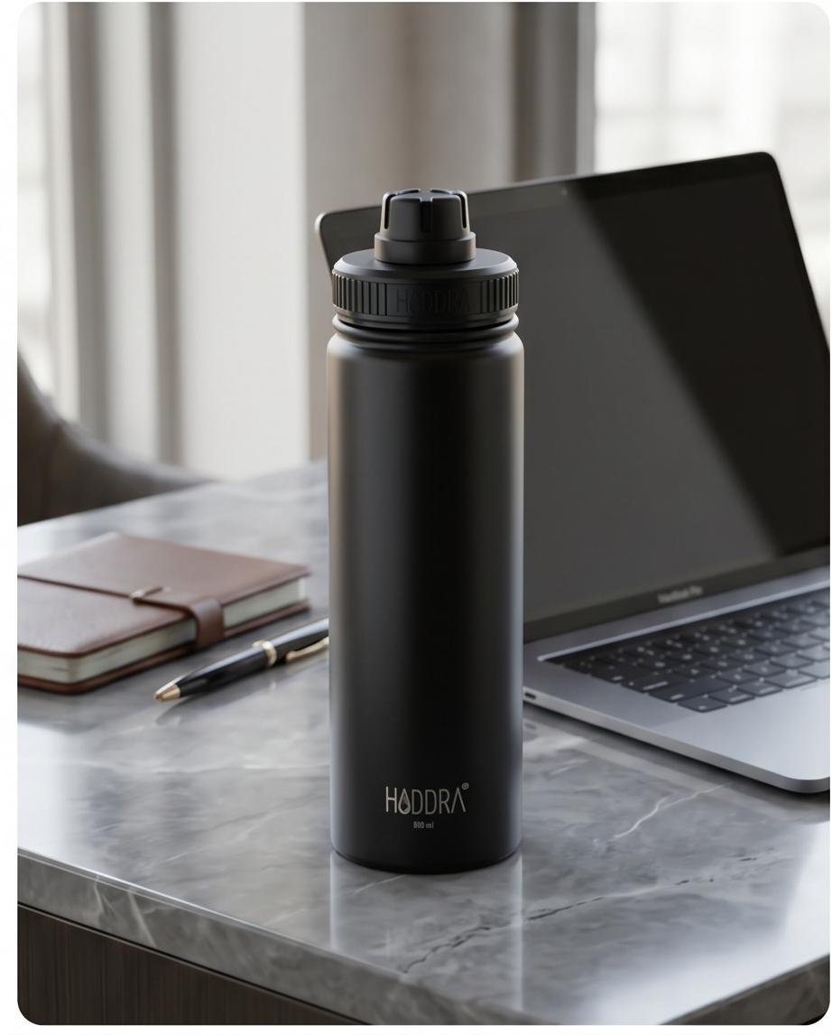 Garrafa Térmica Haddra 800ml em Aço Inox