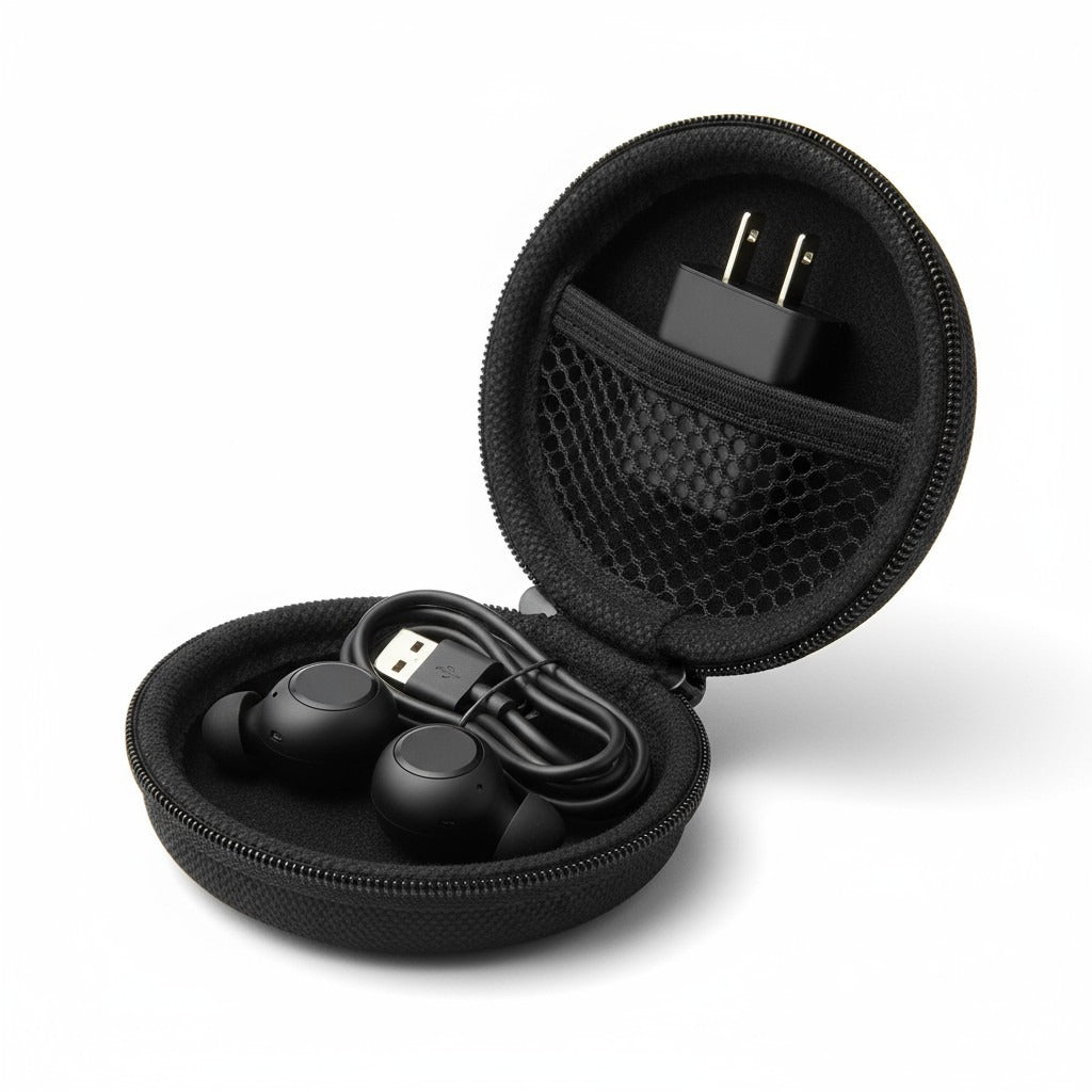 Case Redondo Estojo Organizador | Tamanho P - Preto