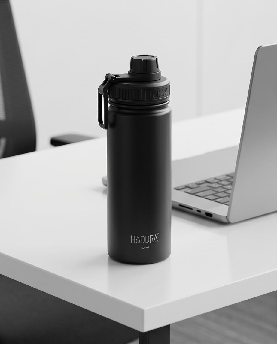 Garrafa Térmica Haddra 600ml em Aço Inox - H600