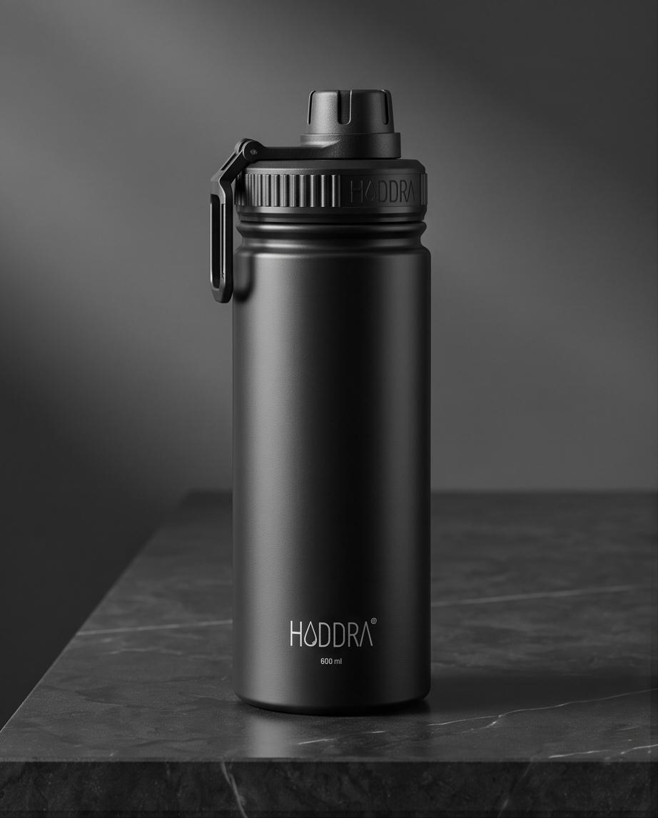 Garrafa Térmica Haddra 600ml em Aço Inox - H600