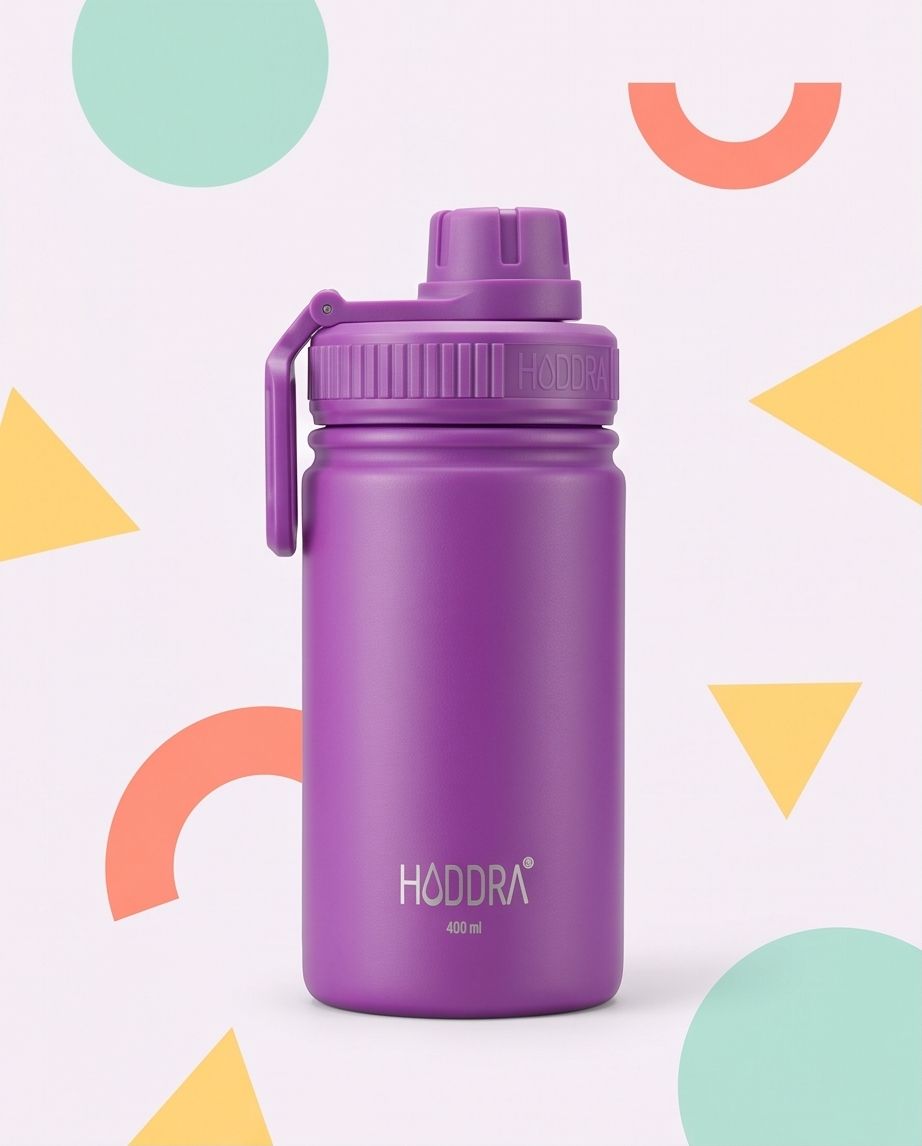 Garrafa Térmica Infantil Haddra Kids 400ml em Aço Inox