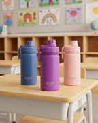 Garrafa Térmica Infantil Haddra Kids 400ml em Aço Inox