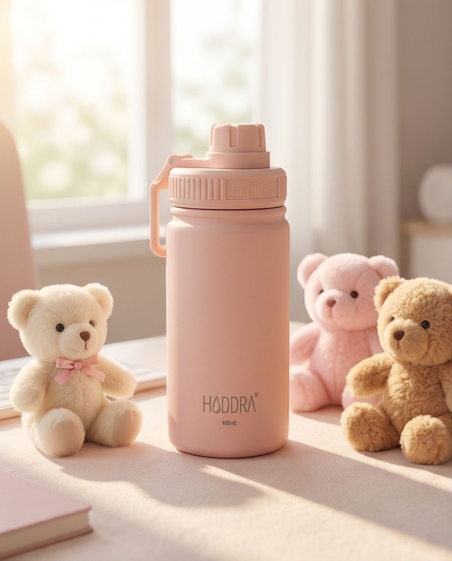 Garrafa Térmica Infantil Haddra Kids 400ml em Aço Inox