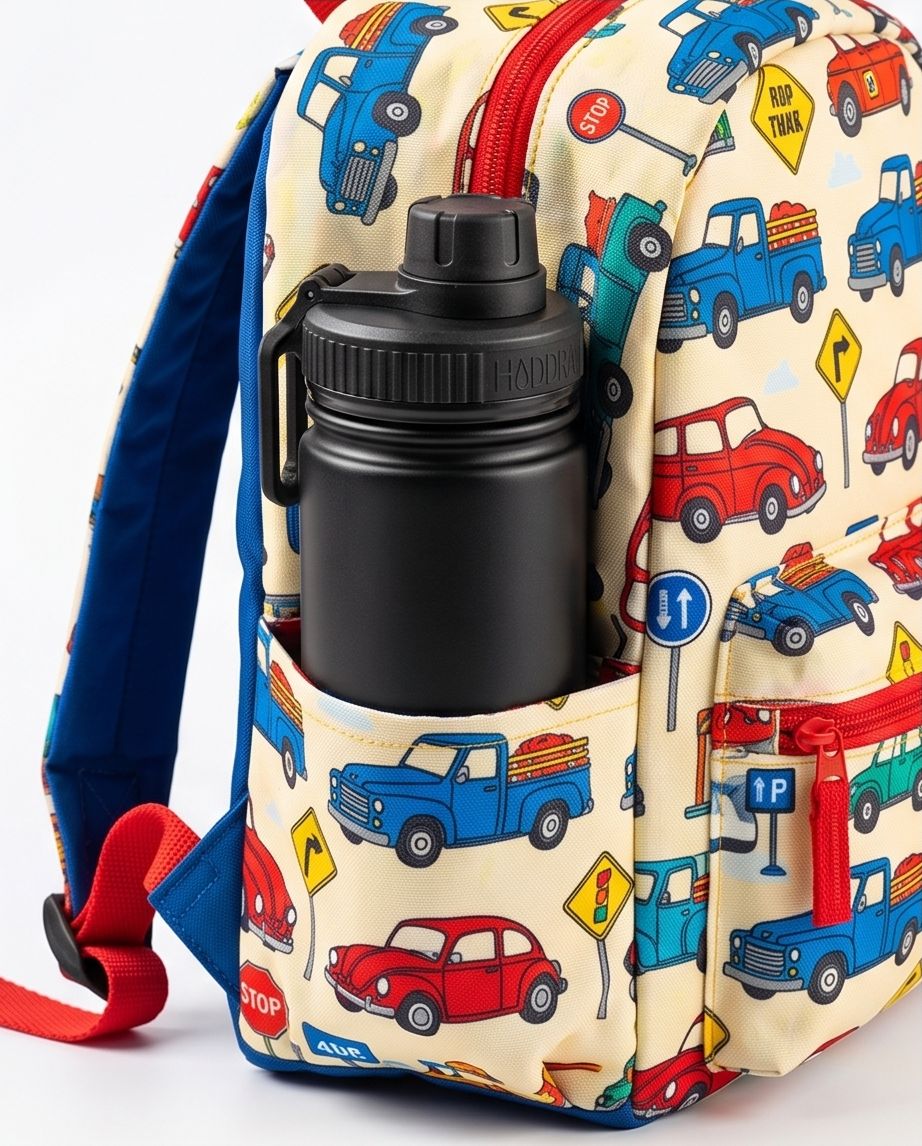 Garrafa Térmica Infantil Haddra Kids 400ml em Aço Inox