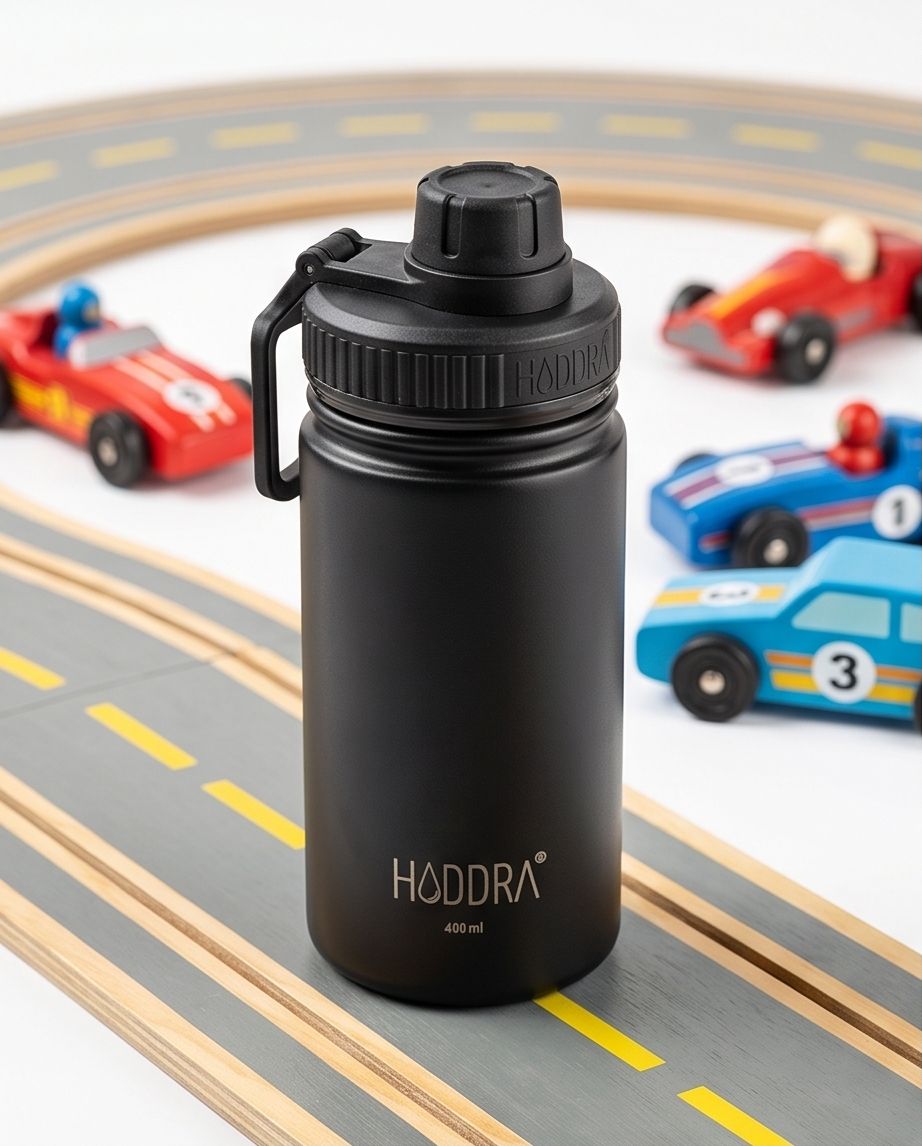 Garrafa Térmica Infantil Haddra Kids 400ml em Aço Inox