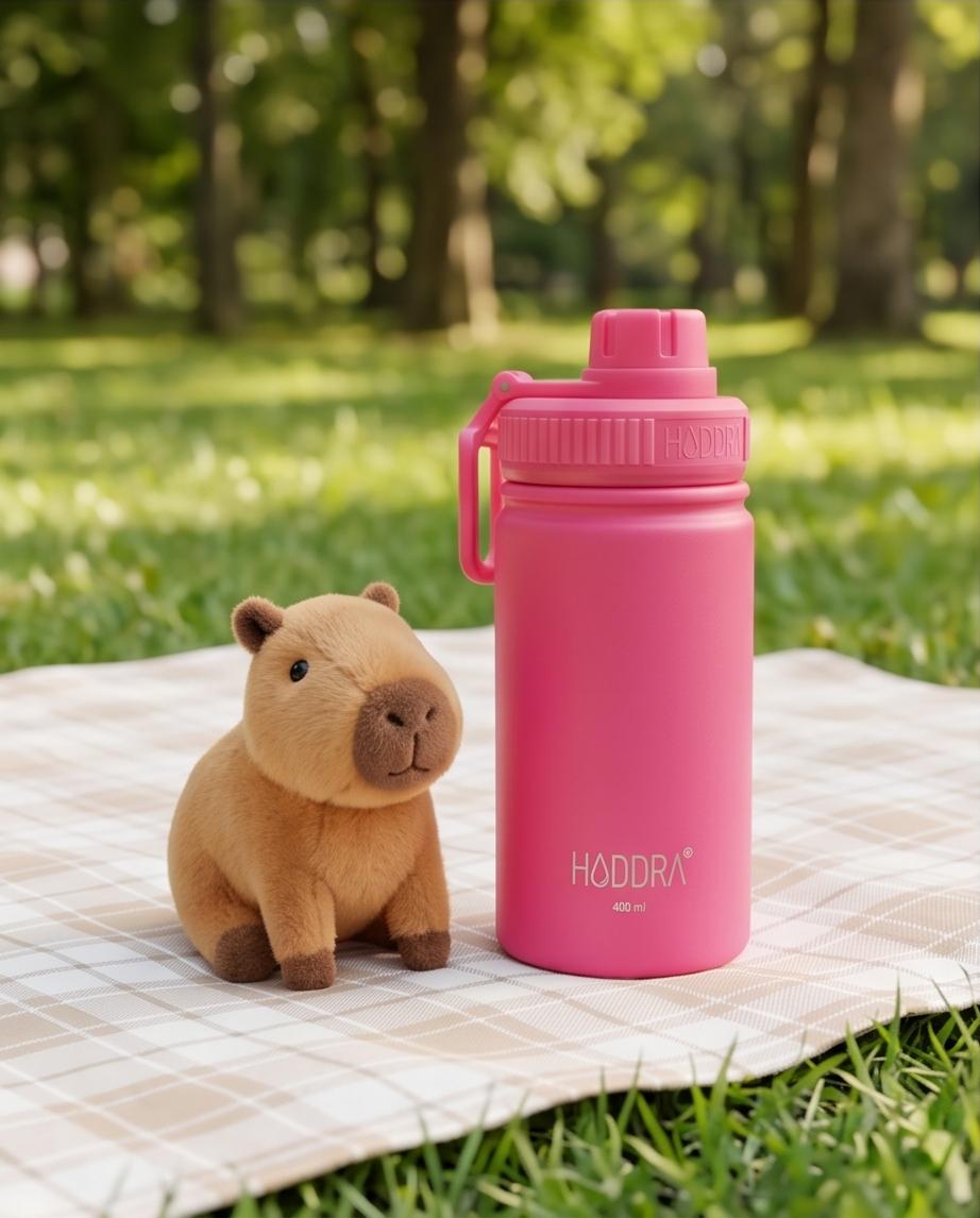 Garrafa Térmica Infantil Haddra Kids 400ml em Aço Inox