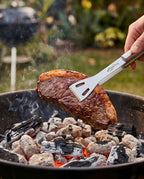 Kit Churrasco Haddra 3 Peças em Aço Inox com Maleta de Alumínio