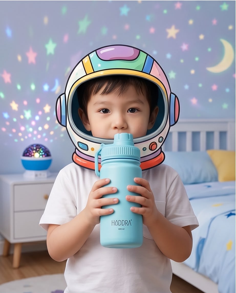 Garrafa Térmica Infantil Haddra Kids 400ml em Aço Inox