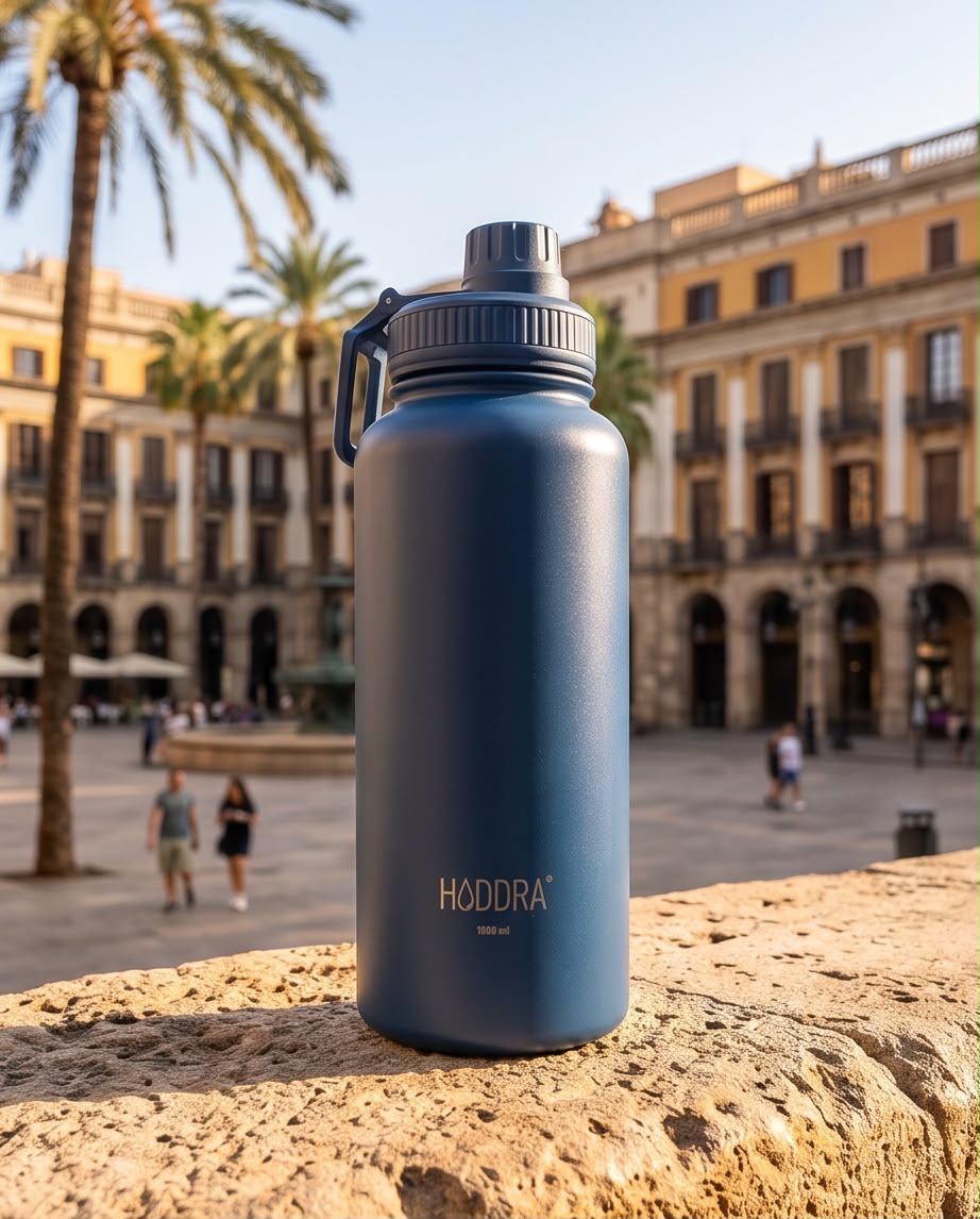 Garrafa Térmica Haddra 1000ml Inox