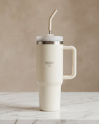 Copo Térmico Haddra 1200ml com Canudo Inox e Alça