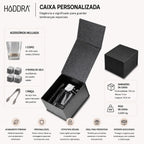 Haddra 6-Piece Drink Kit with Glass Tumblers and Case