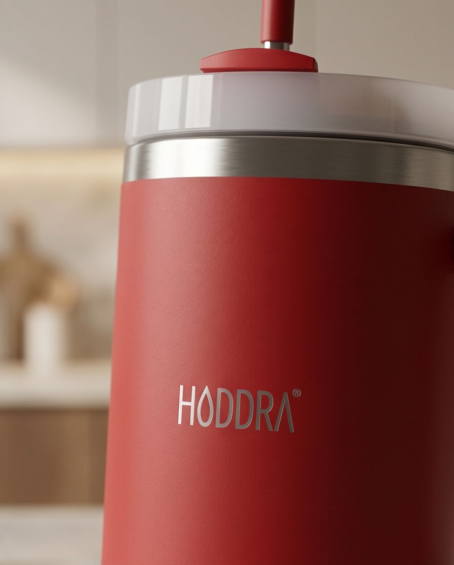Copo Térmico Haddra 1200ml com Canudo Inox e Alça