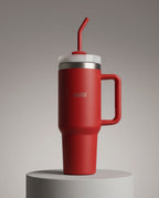 Copo Térmico Haddra 1200ml com Canudo Inox e Alça