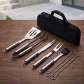 Kit Churrasco 9 Peças em Inox com Estojo