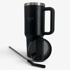 Copo Térmico Haddra 1200ml com Canudo Inox e Alça