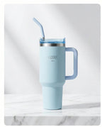Copo Térmico Haddra 1200ml com Canudo Inox e Alça