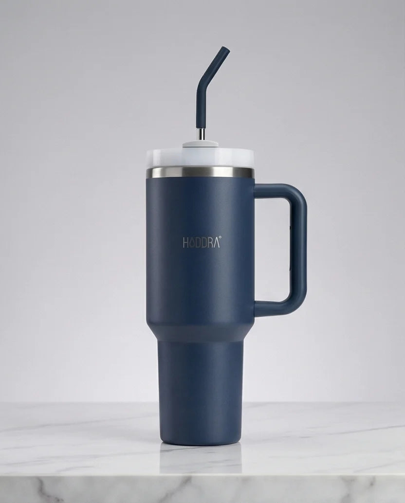 Copo Térmico Haddra 1200ml com Canudo Inox e Alça