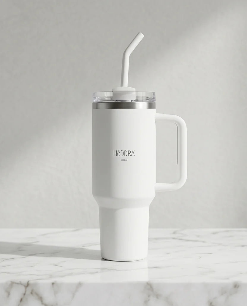 Copo Térmico Haddra 1200ml com Canudo Inox e Alça